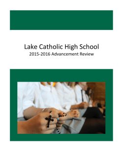 2015-2016 Advancement Review