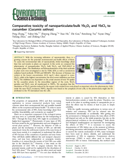 Comparative toxicity of nanoparticulate/bulk Yb - X