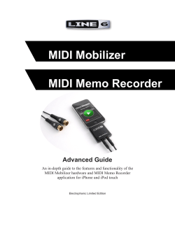 MIDI Mobilizer MIDI Memo Recorder