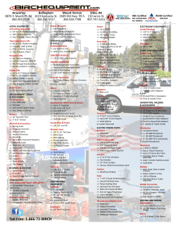 Product List - Birch Equipment