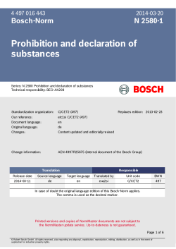 Prohibition and declaration of substances