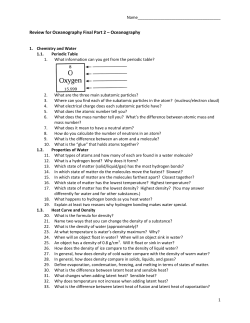 Review for Oceanography Final Part 2 &ndash; Oceanography