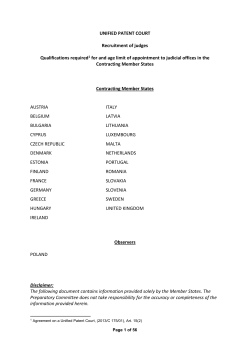 UPC National Eligibility Criteria FINAL