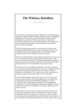 The Whiskey Rebellion