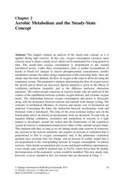 Aerobic Metabolism and the Steady-State Concept