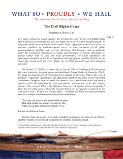 The Civil Rights Cases - What So Proudly We Hail