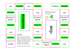homophones - Long Sutton Primary School