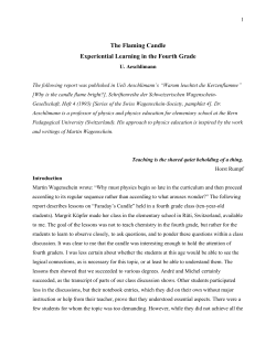 The Flaming Candle Experiential Learning in the