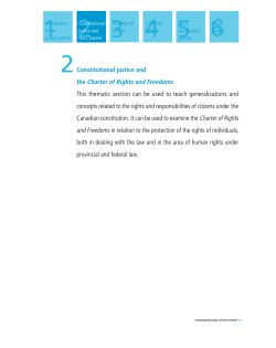 Constitutional justice and the Charter