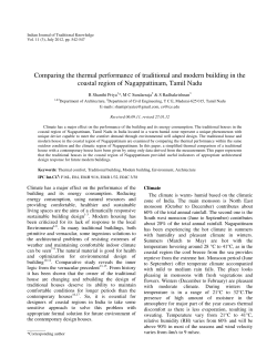 Comparing the thermal performance of traditional and modern