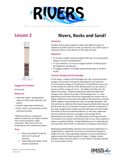 Lesson 2 Rivers, Rocks and Sand!