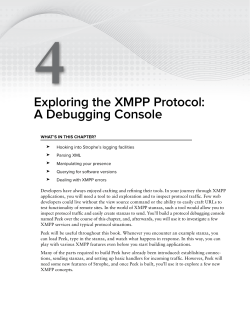 Exploring the XMPP Protocol: A Debugging Console