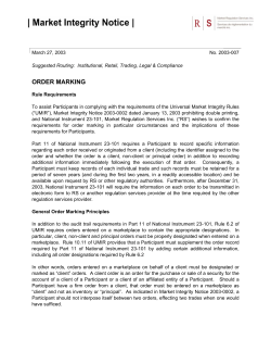 order marking