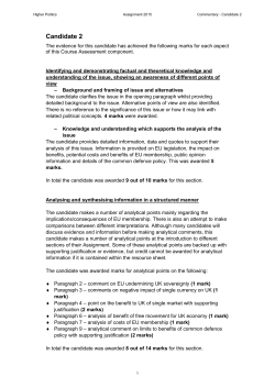 Commentary - Understanding Standards