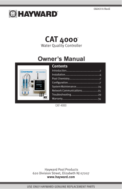 CAT 4000 - Hayward Pools