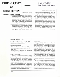 critical survey of short fiction