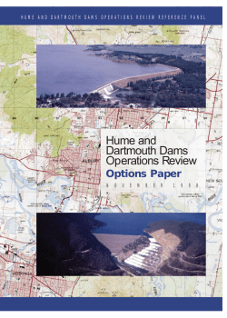 Hume and Dartmouth Dams Operations Review Options Paper Nov