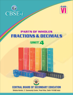 fractions and decimals - CBSE