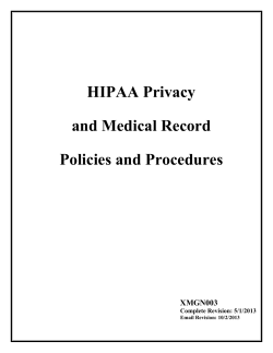 HIPAA Policy