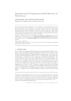 Semantics-based Composition-oriented Discovery of Web Services