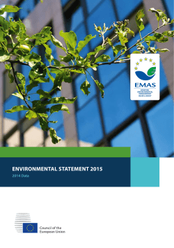 environmental statement 2015 - Council of the European Union
