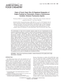 Origin of French Virgin Olive Oil Registered Designation of Origins