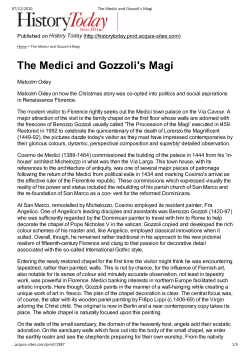 The Medici and Gozzoli`s Magi - andallthat.co.uk