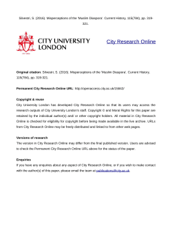 - City Research Online