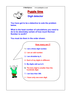 Puzzle time - MathSphere