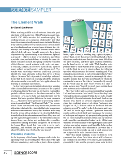 science sampler - National Science Teachers Association