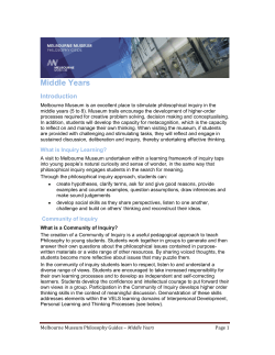 Middle Years - Museums Victoria