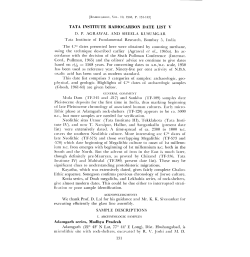 Adamgarh series, Madhya Pradesh - Journals at the University of