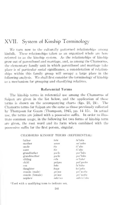 xvii. system of kinship terminology