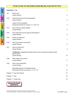 TO GO TO ANY OF THE PAGES LISTED BELOW, CLICK ON ITS