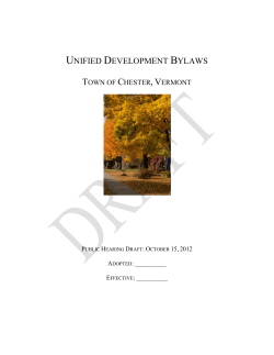 unified development bylaws