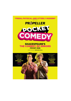 Pocket Comedy - Propeller Theatre Company