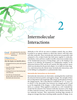 Intermolecular Interactions