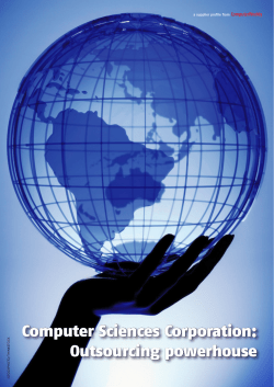 Computer Sciences Corporation: Outsourcing powerhouse