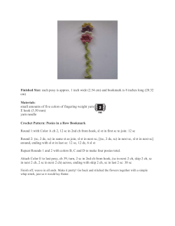 Finished Size: each posy is approx. 1 inch wide (2.54 cm) and