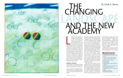The Changing Landscape and the New Academy