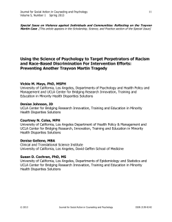 Using the Science of Psychology to Target Perpetrators