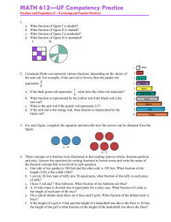 MATH 612&mdash;UF Competency Practice