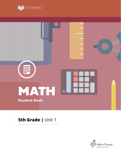 5th Grade | Unit 1 - Amazon Web Services