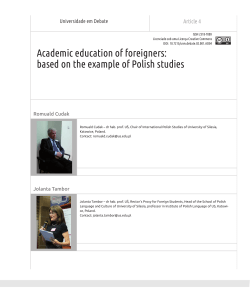 Academic education of foreigners: based on the example