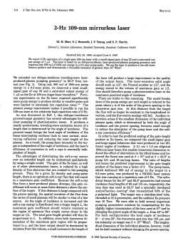 2-Hz 109-nm mirrorless laser