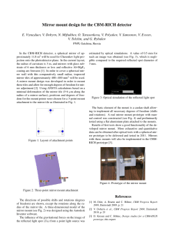 Mirror mount design for the CBM-RICH detector