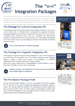 The n+i integration packages (2)