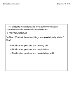 HW: Worksheet