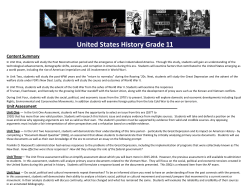 11th Grade US History - Spokane Public Schools