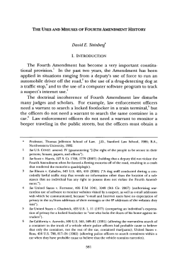 The Uses and Misuese of Fourth Amendment History